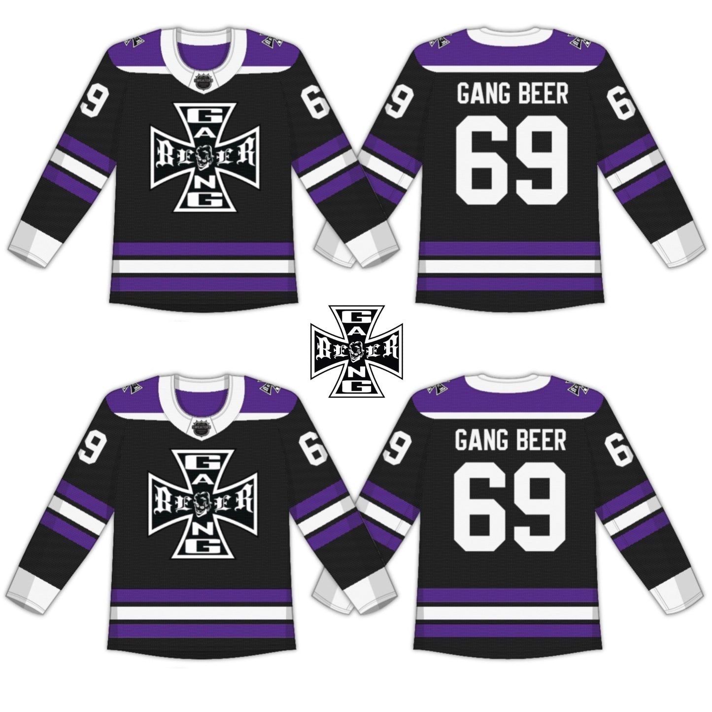 GANG BEER "ZAMBONI" JERSEY BLACK (CUSTOM)