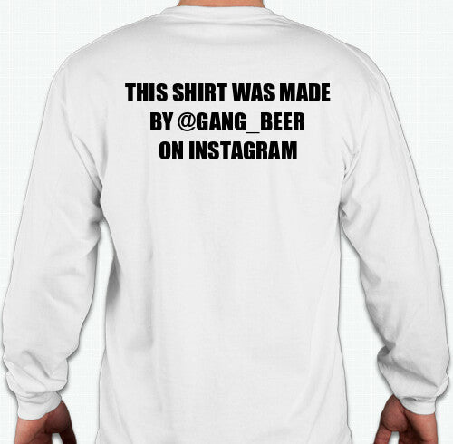GANG BEER "HARD" CREWNECK WHITE
