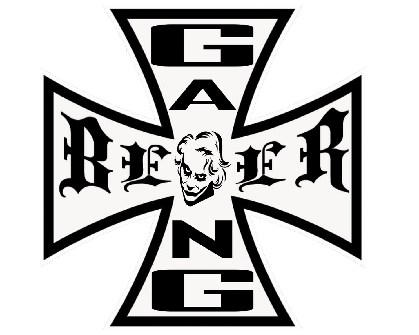 GANG BEER "B&W" DECAL STICKER